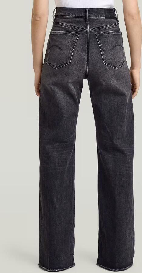 G-Star RAW Deck Ultra High Wide Leg Jeans Grijs Dames - Foto 6