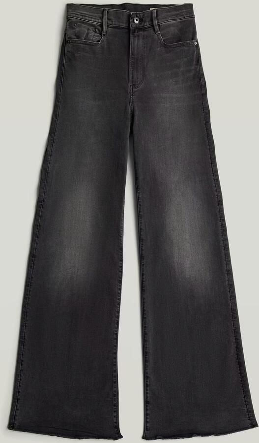 G-Star RAW Deck Ultra High Wide Leg Jeans Grijs Dames