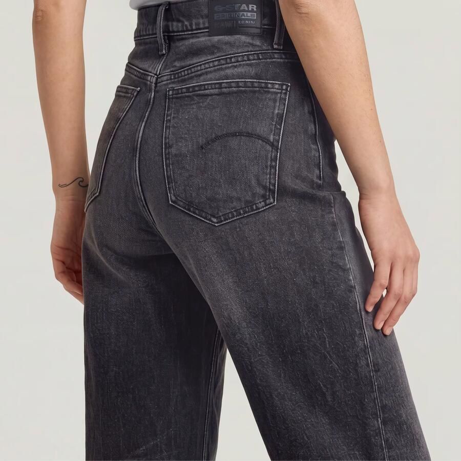 G-Star RAW Deck Ultra High Wide Leg Jeans Grijs Dames - Foto 3