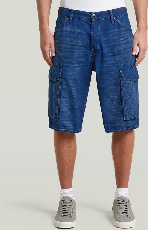 G-Star RAW Deeggie Cargoshort Donkerblauw Heren