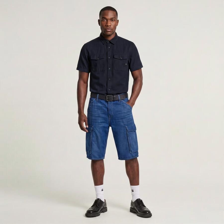 G-Star RAW Deeggie Cargoshort Donkerblauw Heren - Foto 3