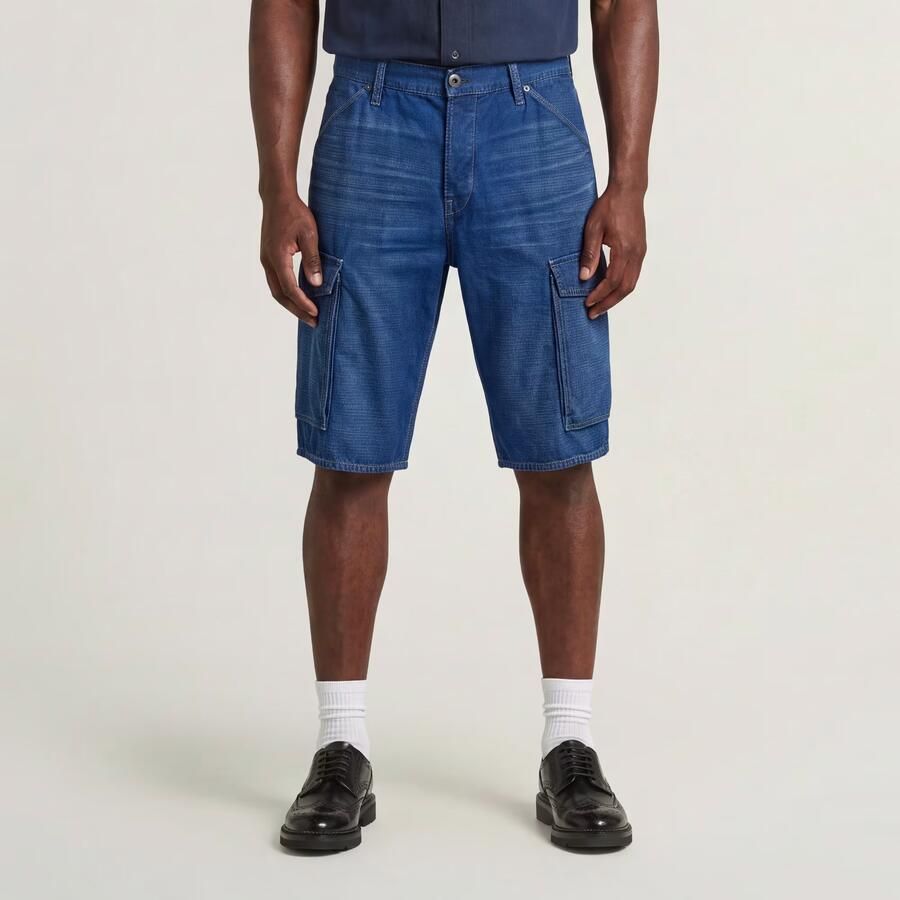G-Star RAW Deeggie Cargoshort Donkerblauw Heren - Foto 4