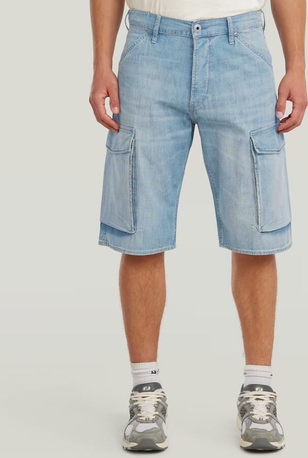 G-Star RAW Deeggie Cargoshort Lichtblauw Heren