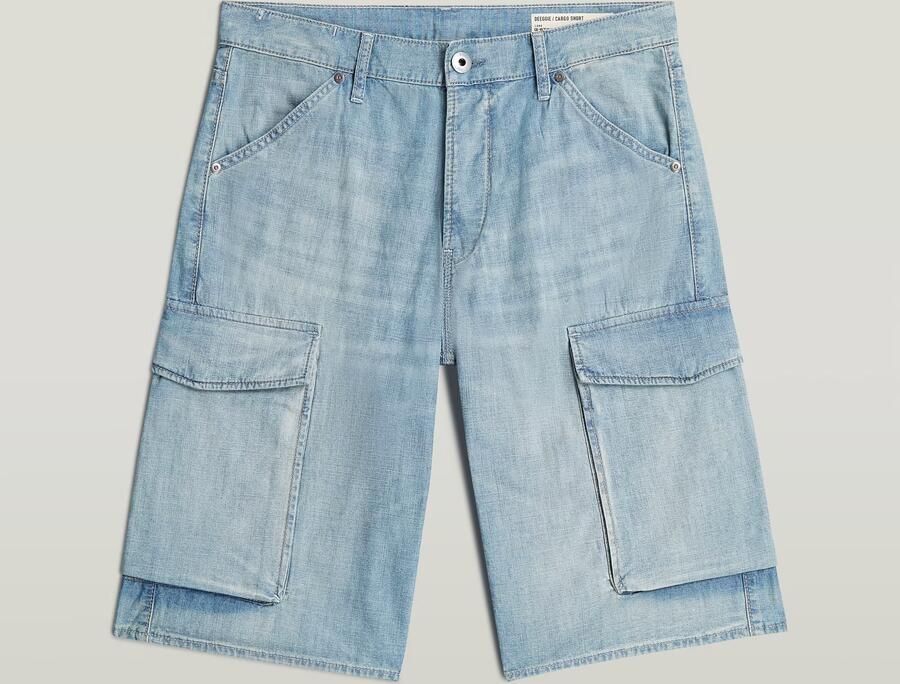 G-Star RAW Deeggie Cargoshort Lichtblauw Heren - Foto 4