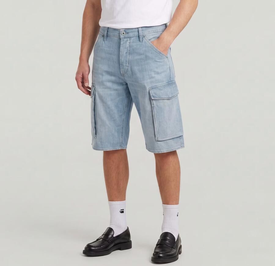 G-Star RAW Deeggie Cargoshort Lichtblauw Heren - Foto 5