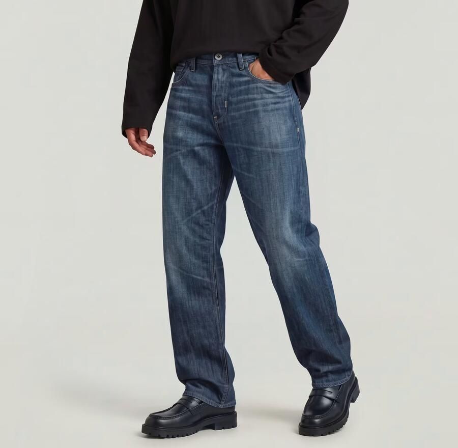 G-Star RAW Deeggie Relaxed Straight Jeans Donkerblauw Heren - Foto 6