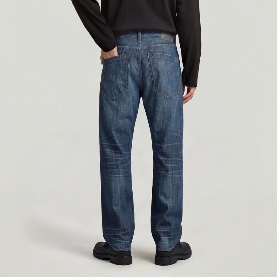G-Star RAW Deeggie Relaxed Straight Jeans Donkerblauw Heren - Foto 4