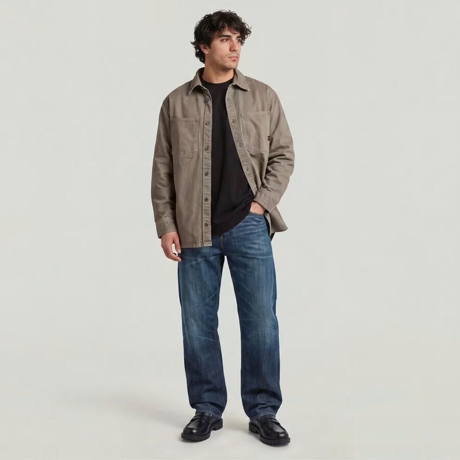 G-Star RAW Deeggie Relaxed Straight Jeans Donkerblauw Heren - Foto 3