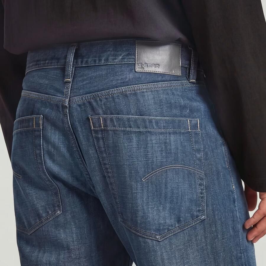 G-Star RAW Deeggie Relaxed Straight Jeans Donkerblauw Heren - Foto 5