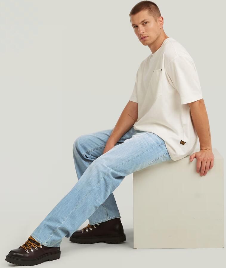 G-Star RAW Deeggie Relaxed Straight Jeans Lichtblauw Heren - Foto 4