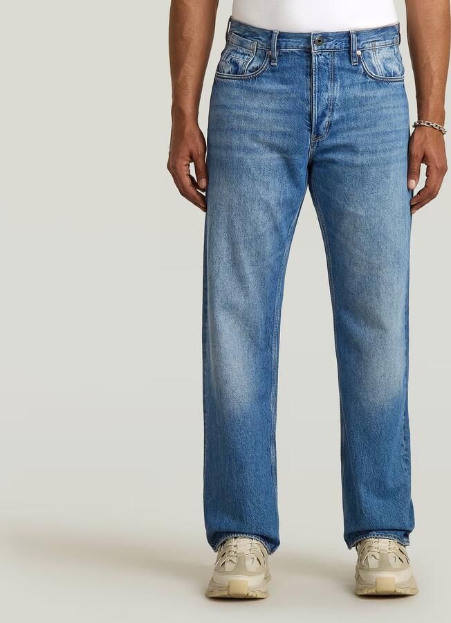 G-Star RAW Deeggie Relaxed Straight Jeans Midden blauw Heren - Foto 3