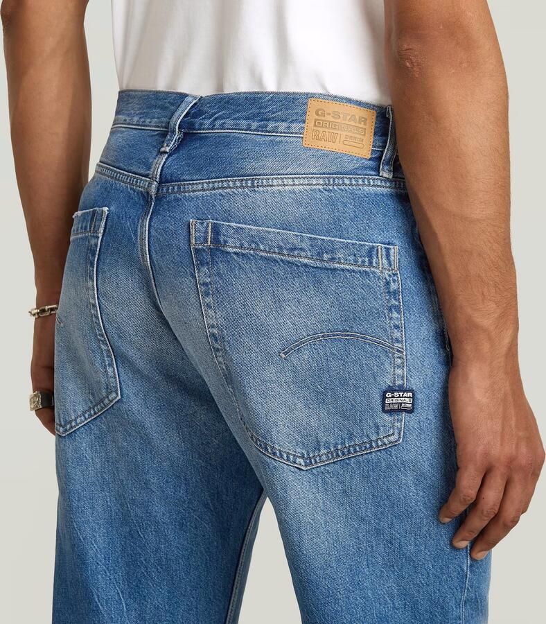 G-Star RAW Deeggie Relaxed Straight Jeans Midden blauw Heren