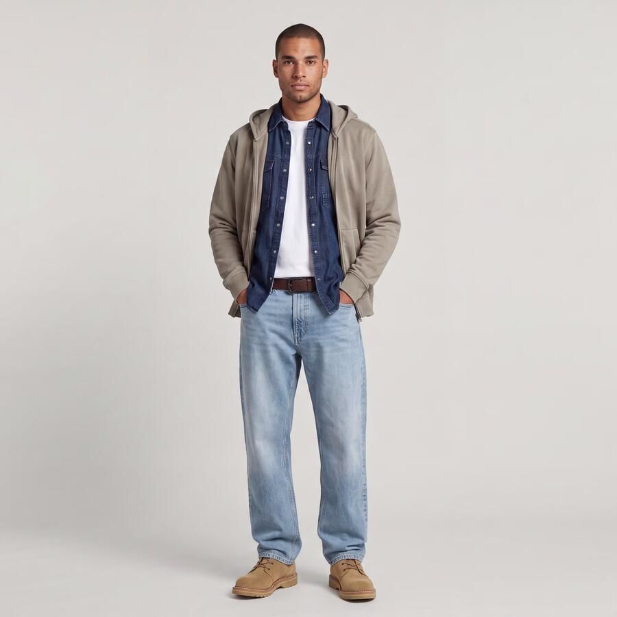 G-Star RAW Deeggie Relaxed Straight Jeans Midden blauw Heren - Foto 5