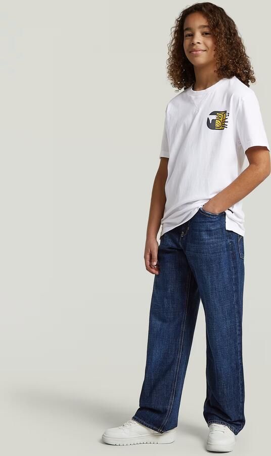 G-Star RAW Deeggie Relaxed Straight Jeans voor jongens Donkerblauw jongens - Foto 5