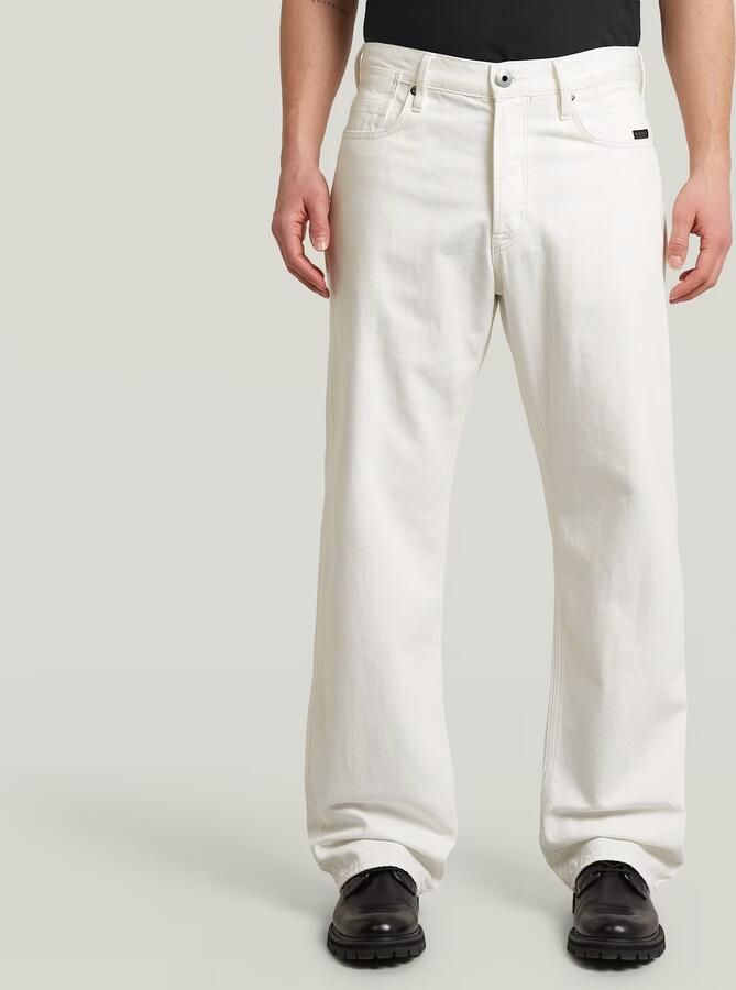 G-Star RAW Deeggie Relaxed Straight Jeans Wit Heren
