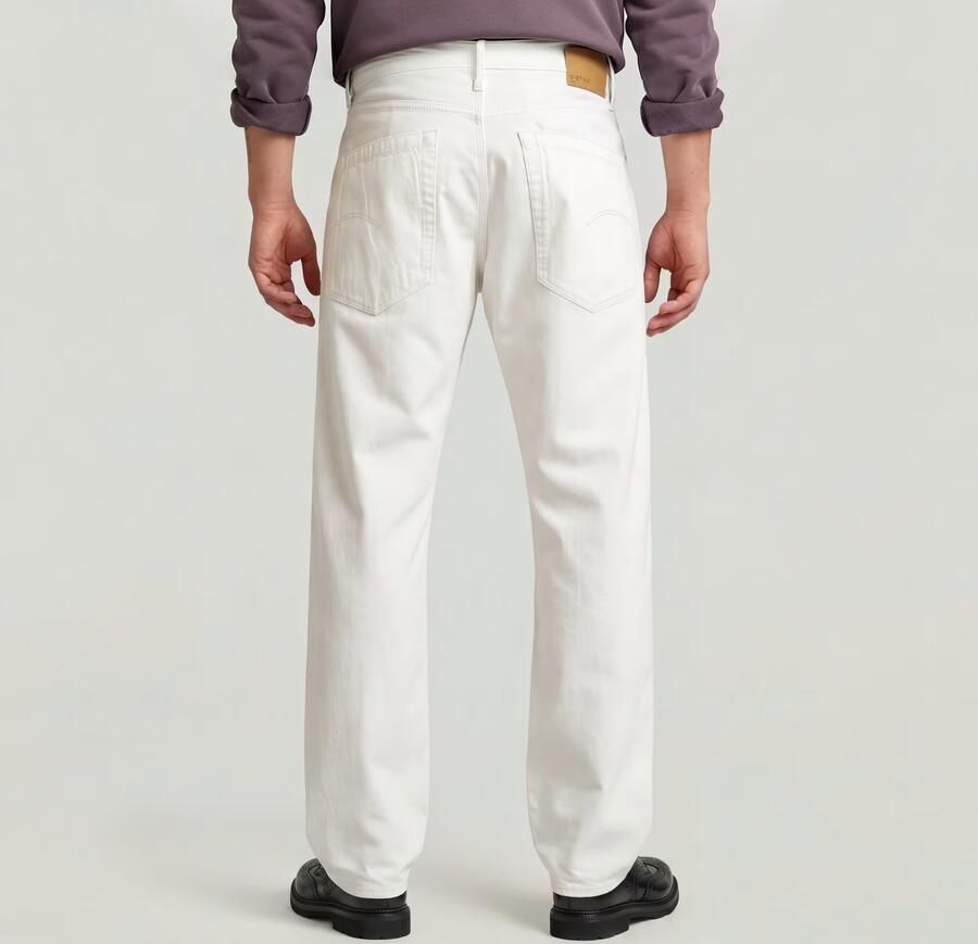 G-Star RAW Deeggie Relaxed Straight Jeans Wit Heren - Foto 5