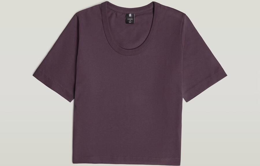 G-Star RAW Deep U-Neck Top Paars Dames - Foto 7