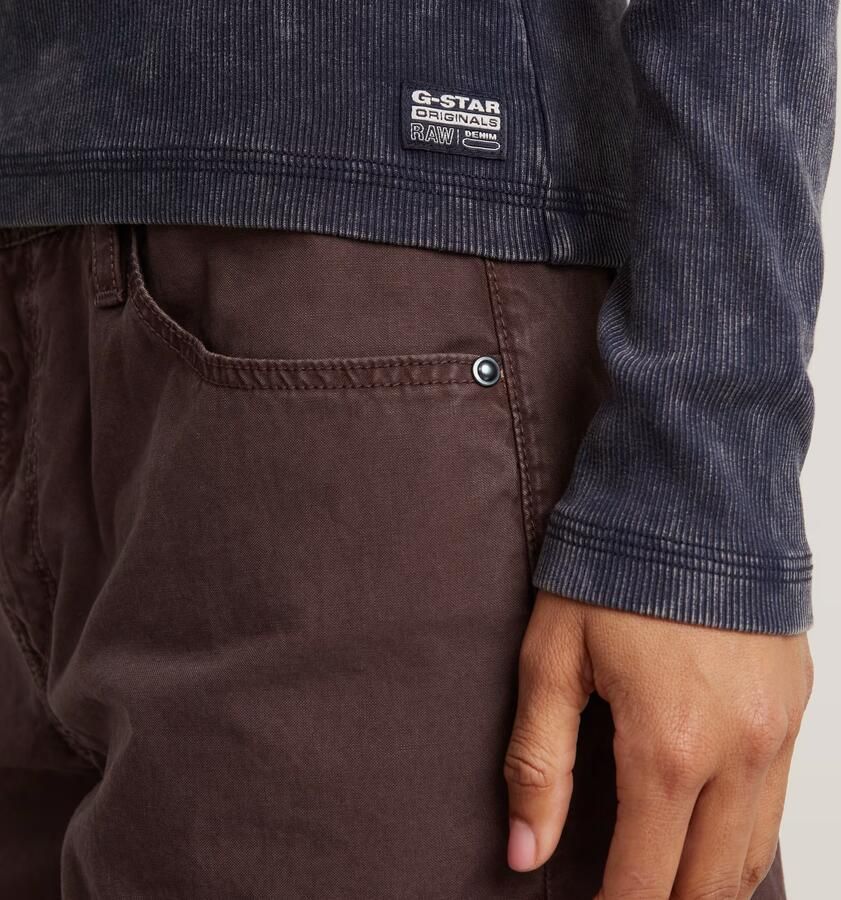 G-Star RAW Deep V Overdyed Henley Slim Top Donkerblauw Dames - Foto 7