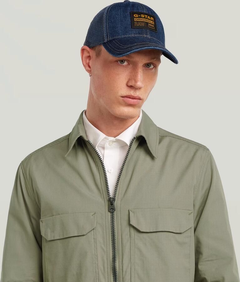 G-Star RAW Denim Embro Baseball Trucker Cap Donkerblauw Heren