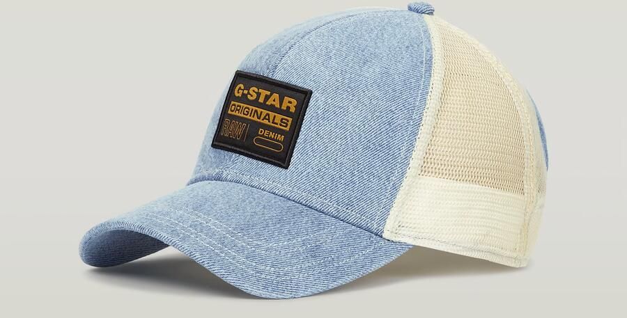 G-Star RAW Denim Embro Baseball Trucker Cap Midden blauw - Foto 3