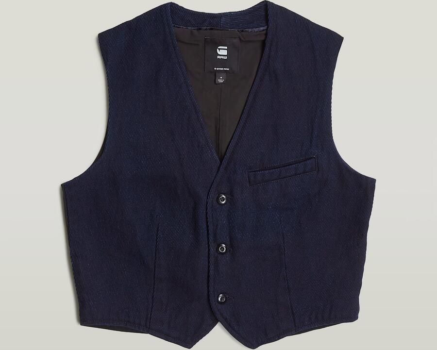 G-Star RAW Denim Gilet Donkerblauw Dames - Foto 3
