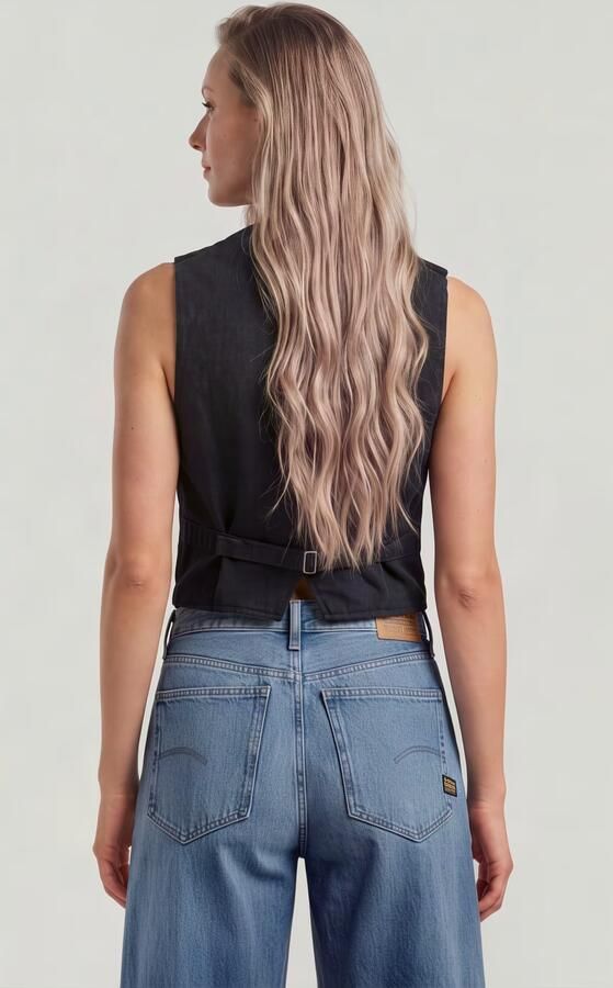 G-Star RAW Denim Gilet Donkerblauw Dames - Foto 6