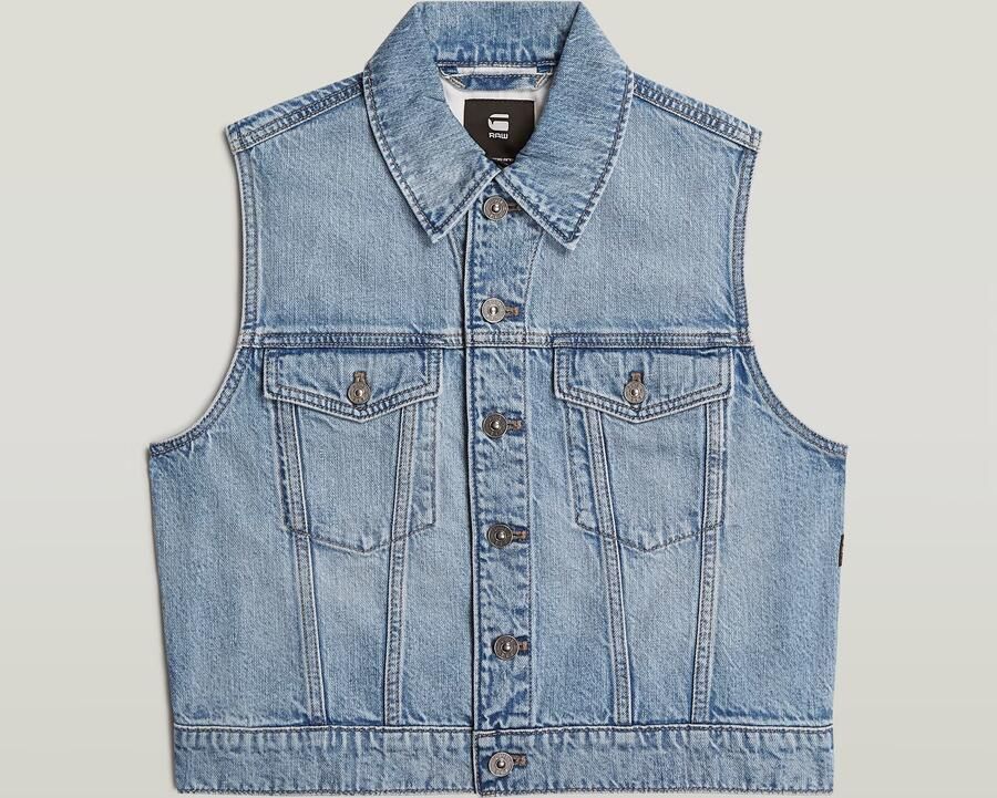 G-Star RAW Denim Hes Shrunken Lichtblauw Dames