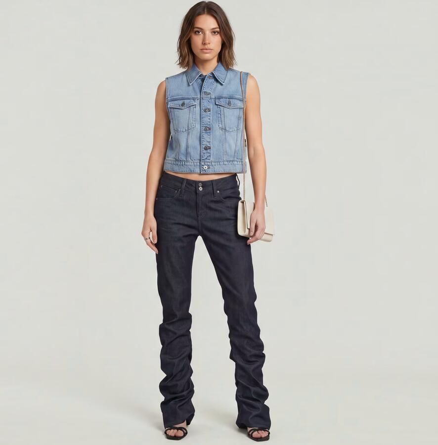 G-Star RAW Denim Hes Shrunken Lichtblauw Dames - Foto 4