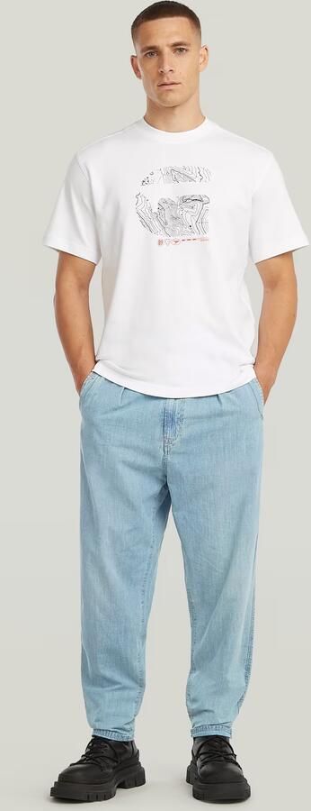 G-Star RAW Denim Pleated Chino Lichtblauw Heren - Foto 7
