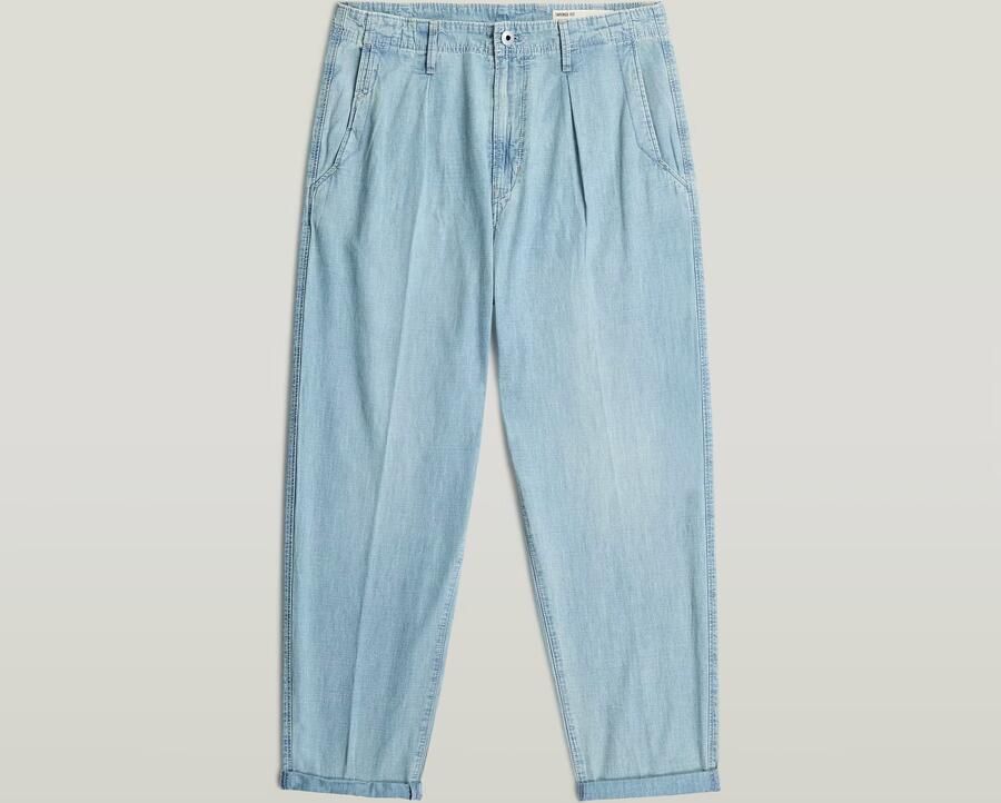 G-Star RAW Denim Pleated Chino Lichtblauw Heren - Foto 4