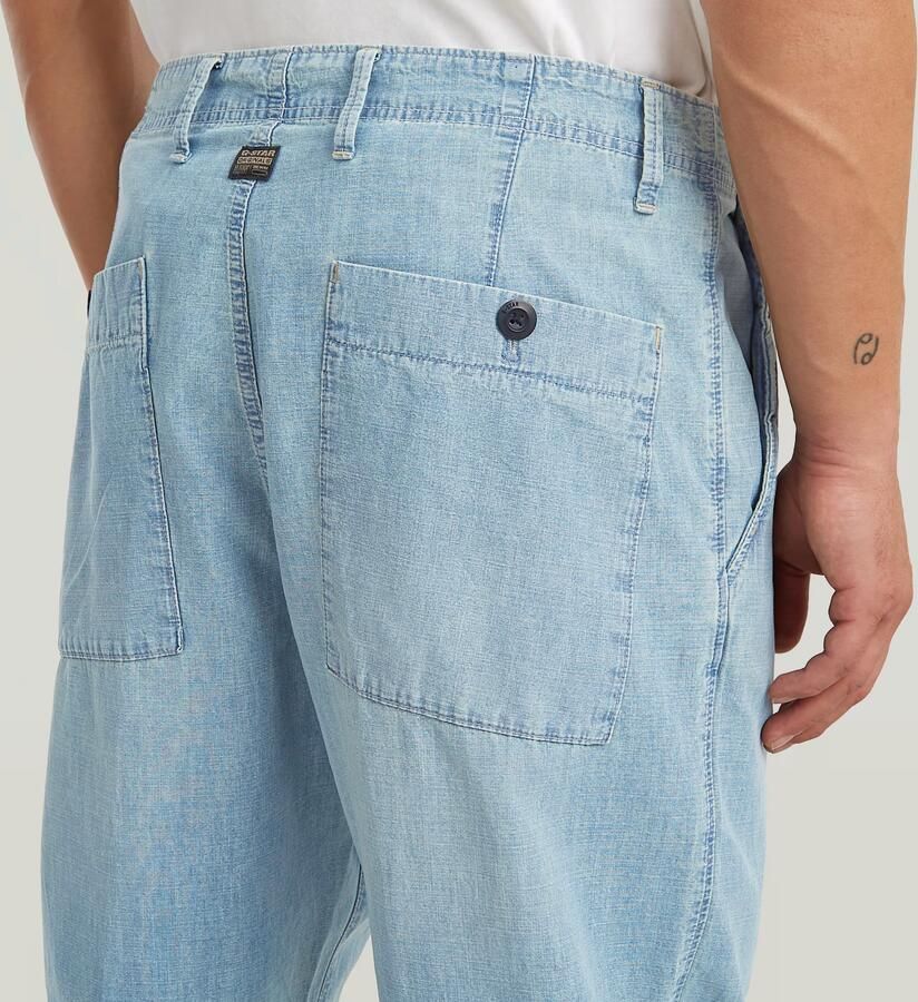 G-Star RAW Denim Pleated Chino Lichtblauw Heren - Foto 3