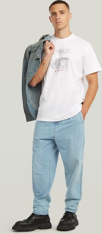 G-Star RAW Denim Pleated Chino Lichtblauw Heren - Foto 6