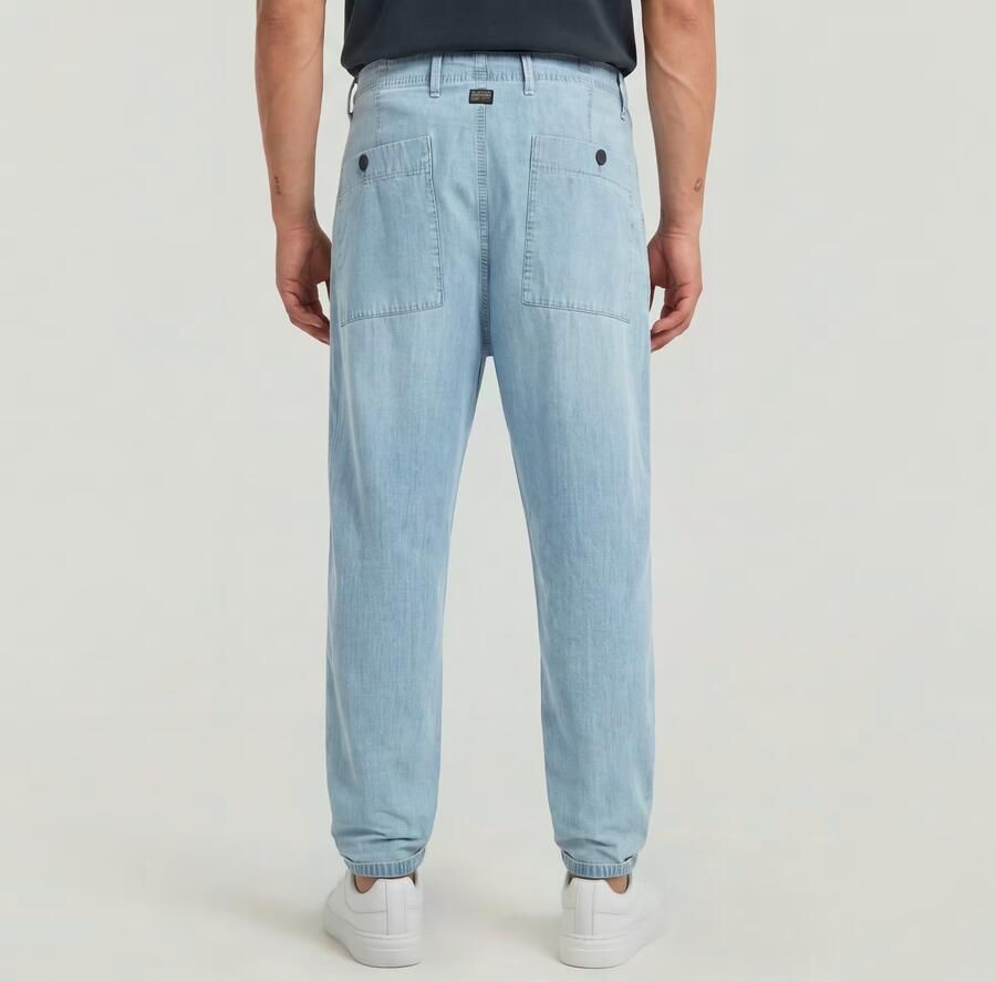 G-Star RAW Denim Pleated Chino Lichtblauw Heren - Foto 4
