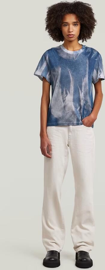 G-Star RAW Denim Print T-Shirt Meerkleurig Dames - Foto 7