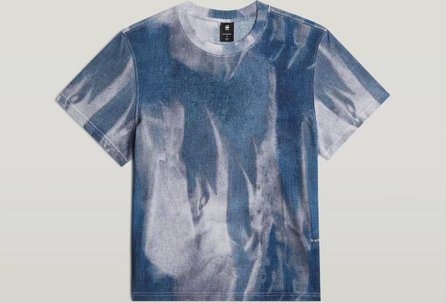 G-Star RAW Denim Print T-Shirt Meerkleurig Dames - Foto 4