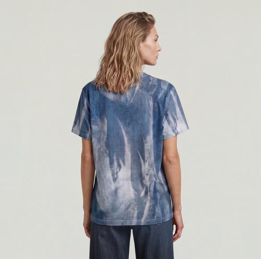 G-Star RAW Denim Print T-Shirt Meerkleurig Dames - Foto 3