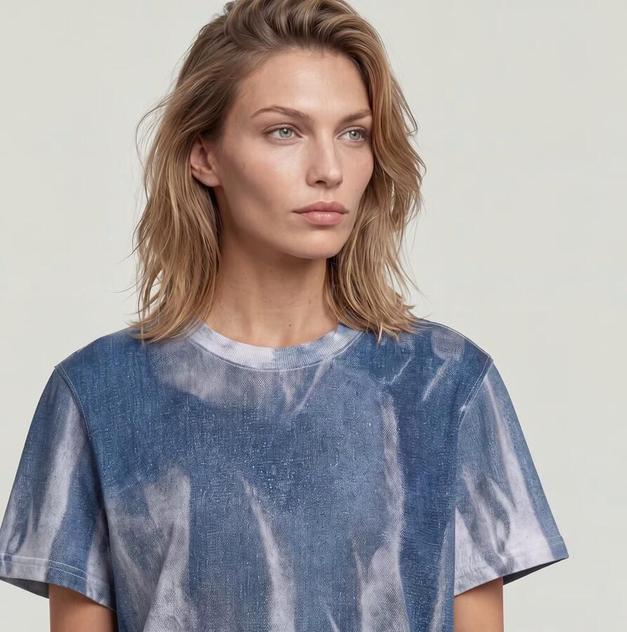 G-Star RAW Denim Print T-Shirt Meerkleurig Dames - Foto 4