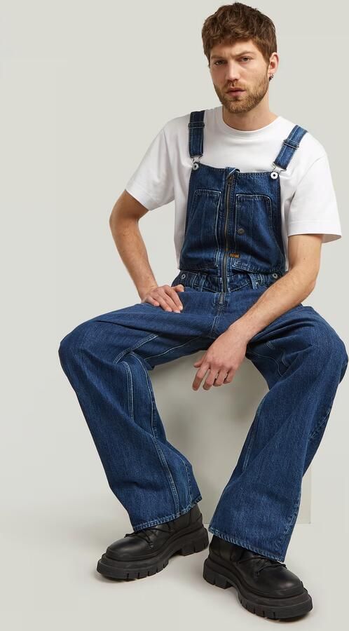 G-Star Raw Jumpsuit D26447-D788-D112 DUNGAREE 3D-WORN IN BLUE CREEK - Foto 4