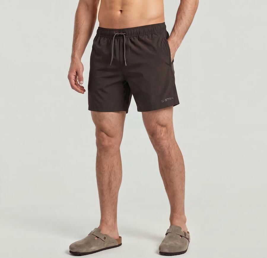 G-Star RAW Dirik Solid Zwemshort Bruin Heren - Foto 4