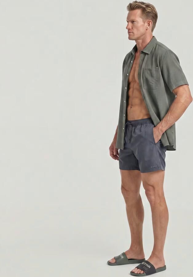 G-Star RAW Dirik Solid Zwemshort Grijs Heren - Foto 6
