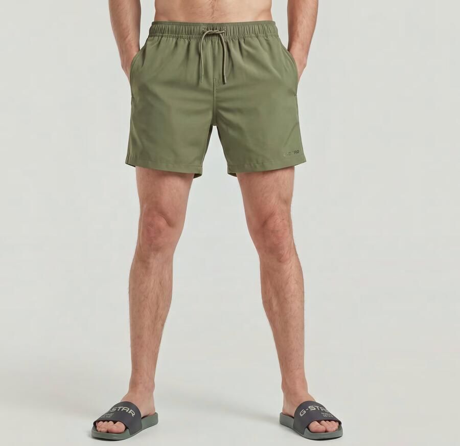 G-Star RAW Dirik Solid Zwemshort Groen Heren - Foto 3