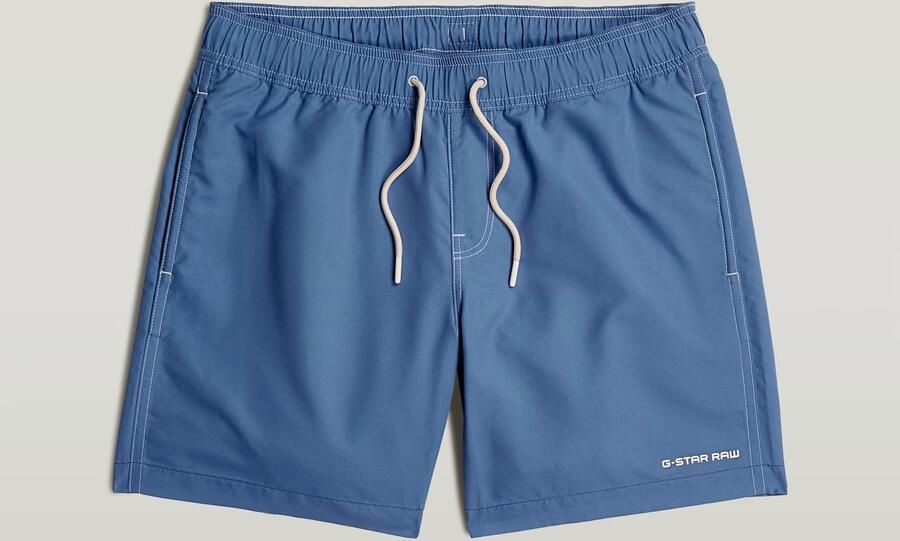 G-Star RAW Dirik Solid Zwemshort Midden blauw Heren