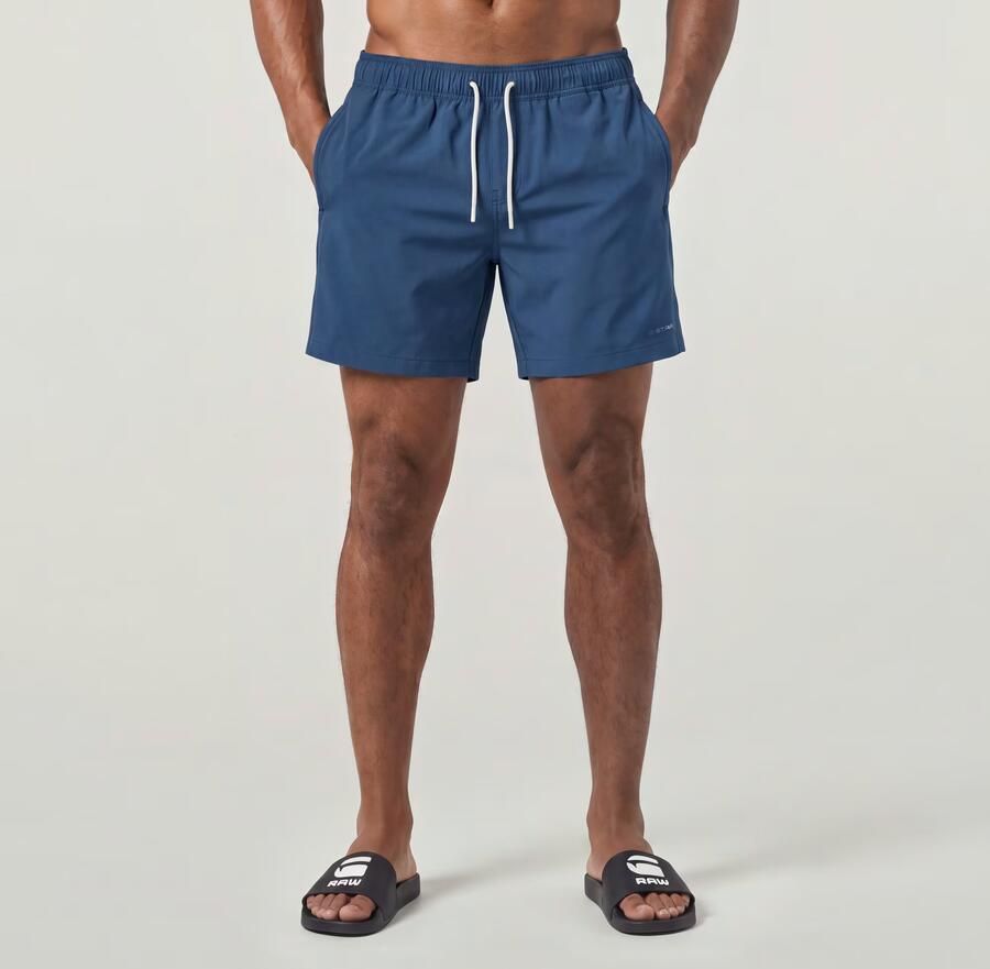 G-Star RAW Dirik Solid Zwemshort Midden blauw Heren - Foto 4
