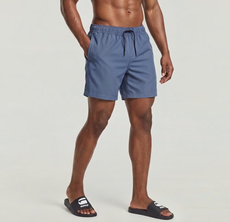 G-Star RAW Dirik Solid Zwemshort Midden blauw Heren - Foto 4