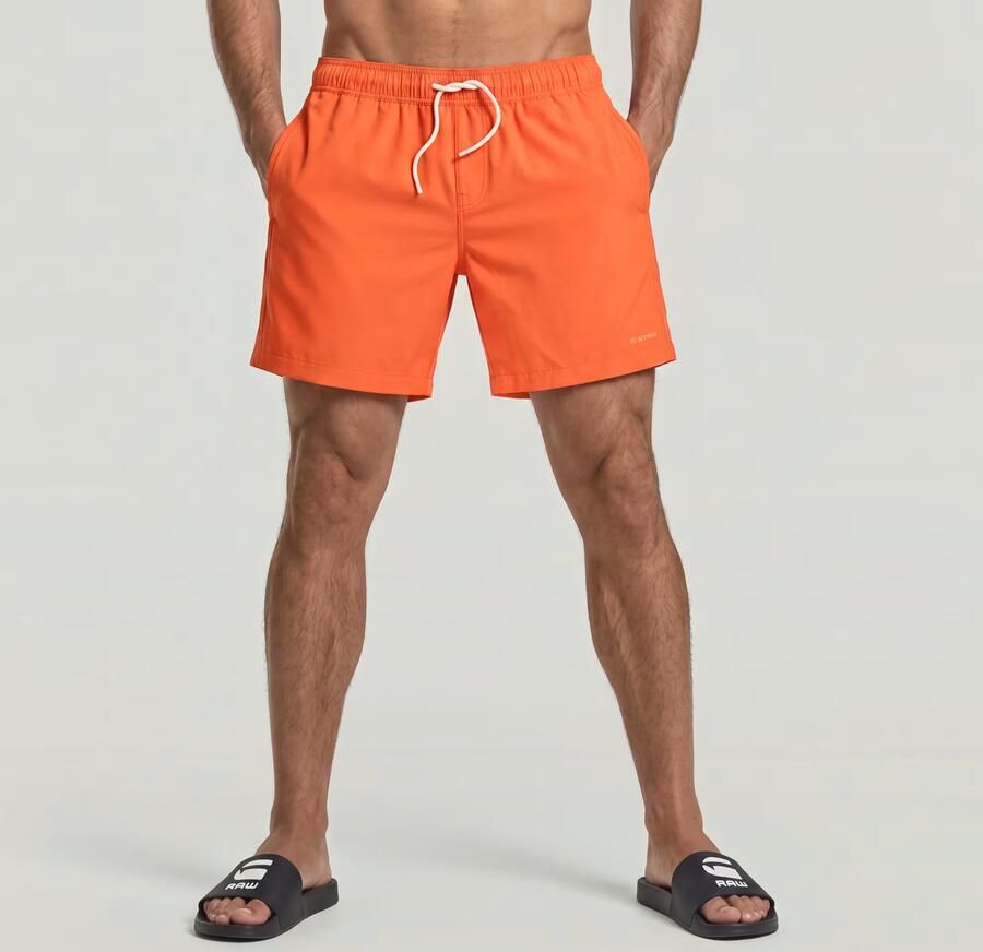 G-Star RAW Dirik Solid Zwemshort Oranje Heren - Foto 5
