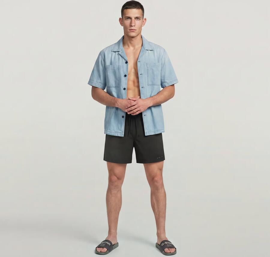 G-Star RAW Dirik Solid Zwemshort Zwart Heren - Foto 4