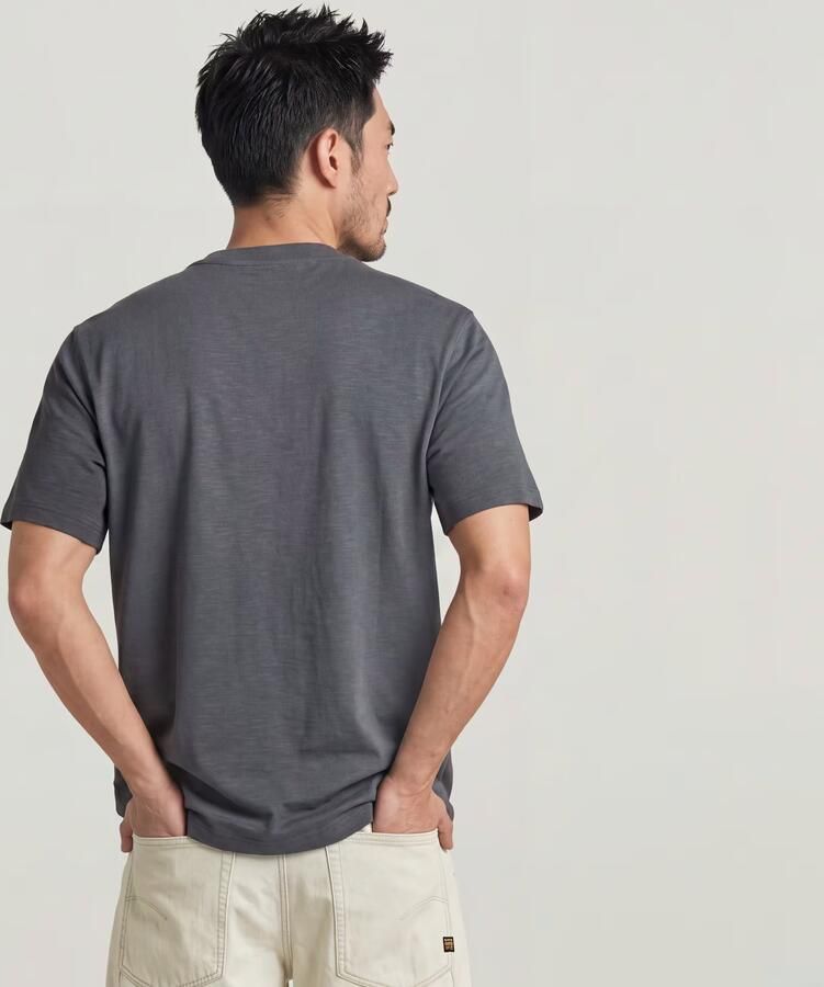 G-Star RAW Distressed Zip Pocket T-Shirt Grijs Heren - Foto 4