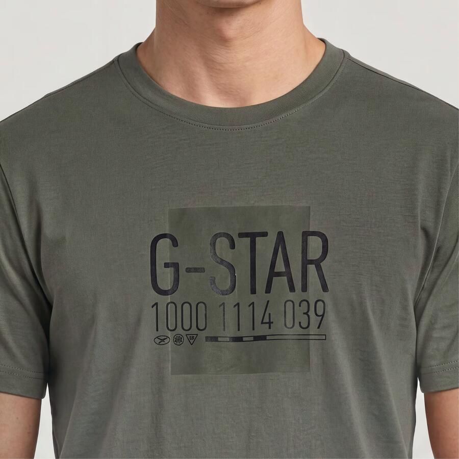 G-Star RAW District Regular T-Shirt Groen Heren