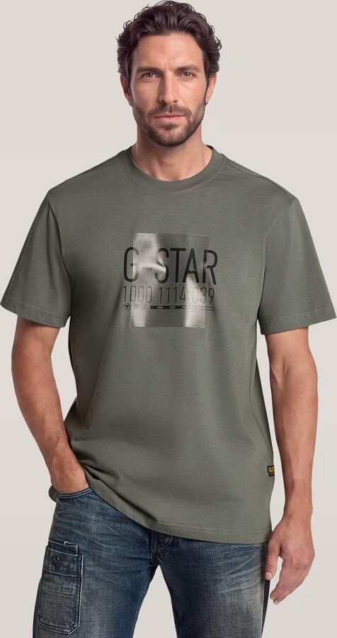 G-Star RAW District Regular T-Shirt Groen Heren - Foto 5