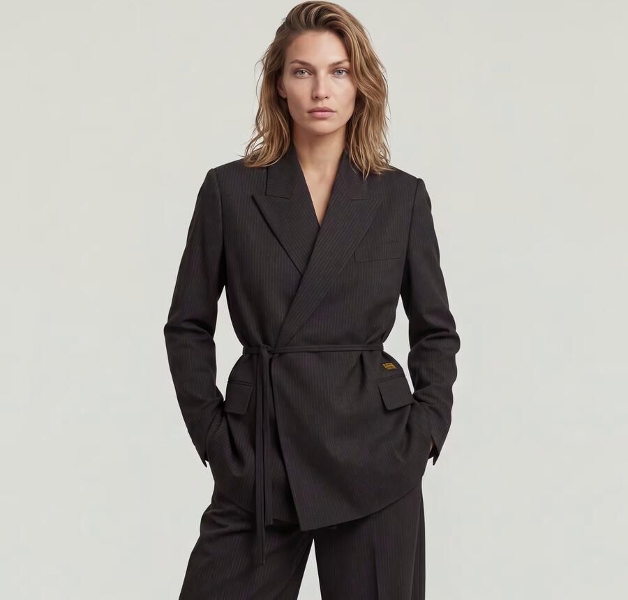 G-Star RAW Double Breasted Belted Blazer Meerkleurig Dames - Foto 4